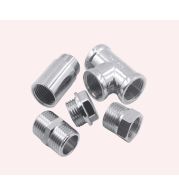 Chrome and Nickel-Plated Brass Fittings, Corrosion-Resistant Decorative and Functional Pipe Connectors for Plumbing, Bathrooms, HVAC and Industrial Installations